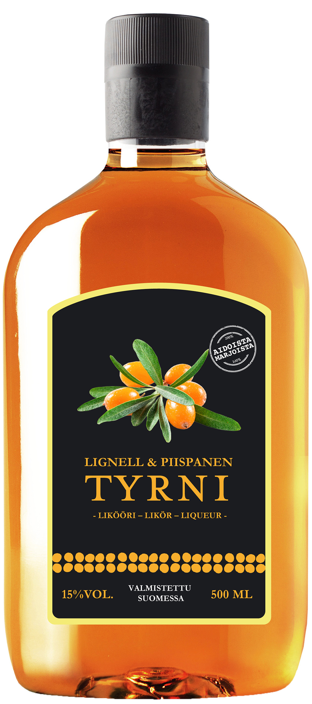 Lignell & Piispanen Tyrnilikööri plastic bottle