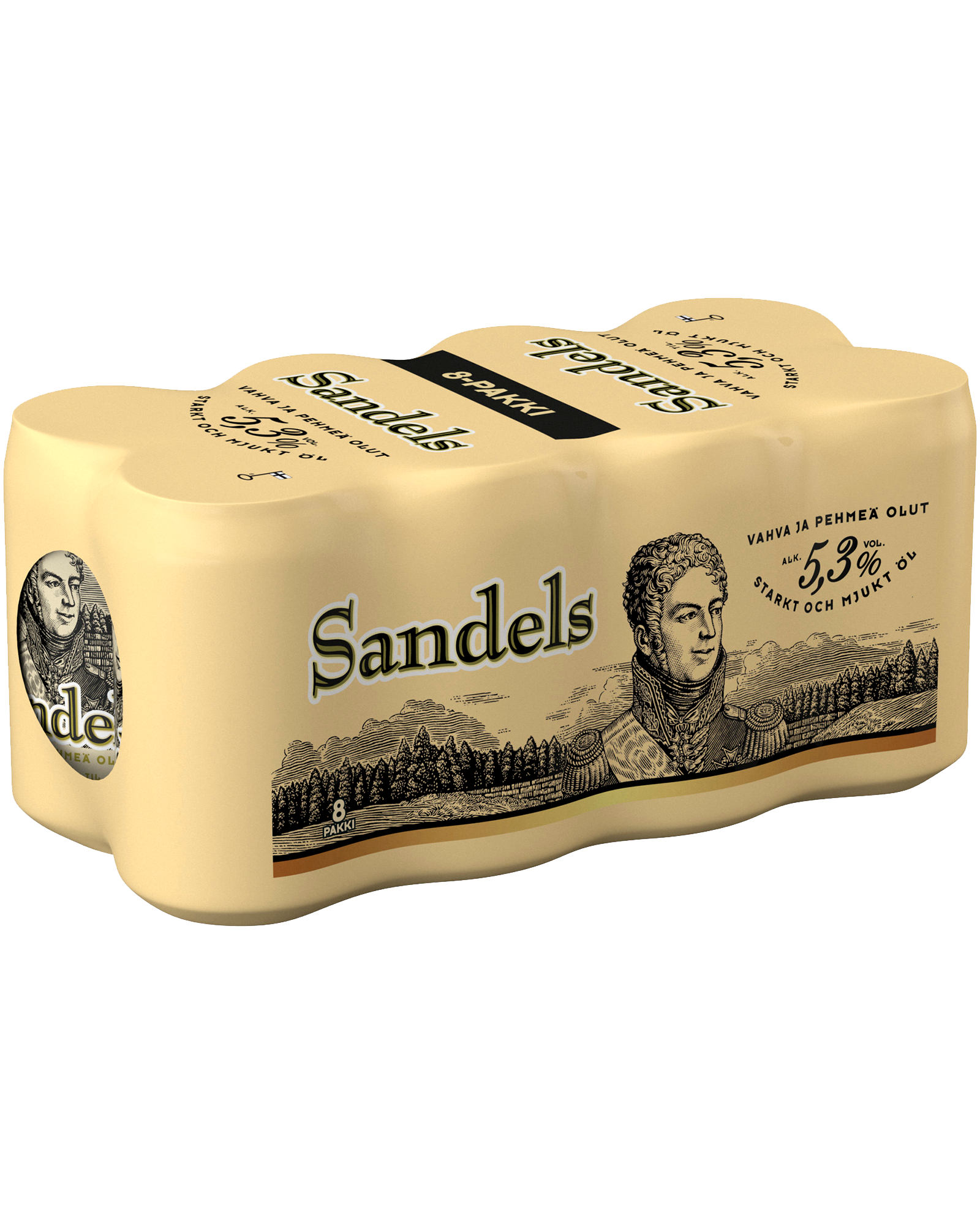 Olvi Sandels A 8-pack can