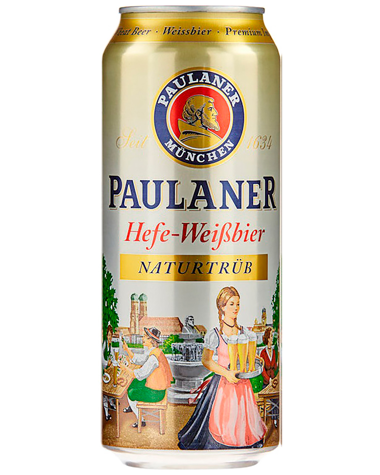 Paulaner Hefe-Weissbier can