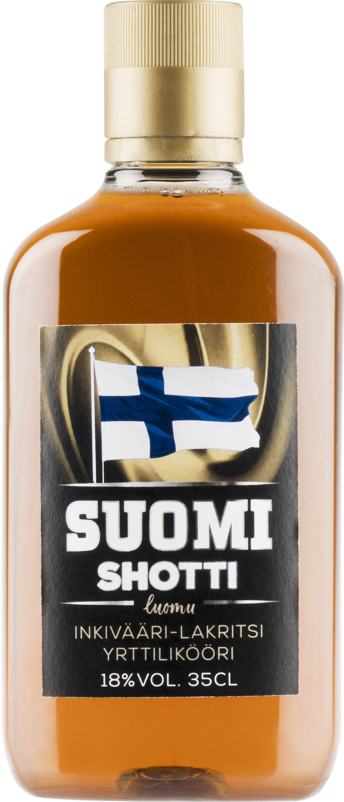 Suomi Shotti Inkivääri-Lakritsi plastic bottle