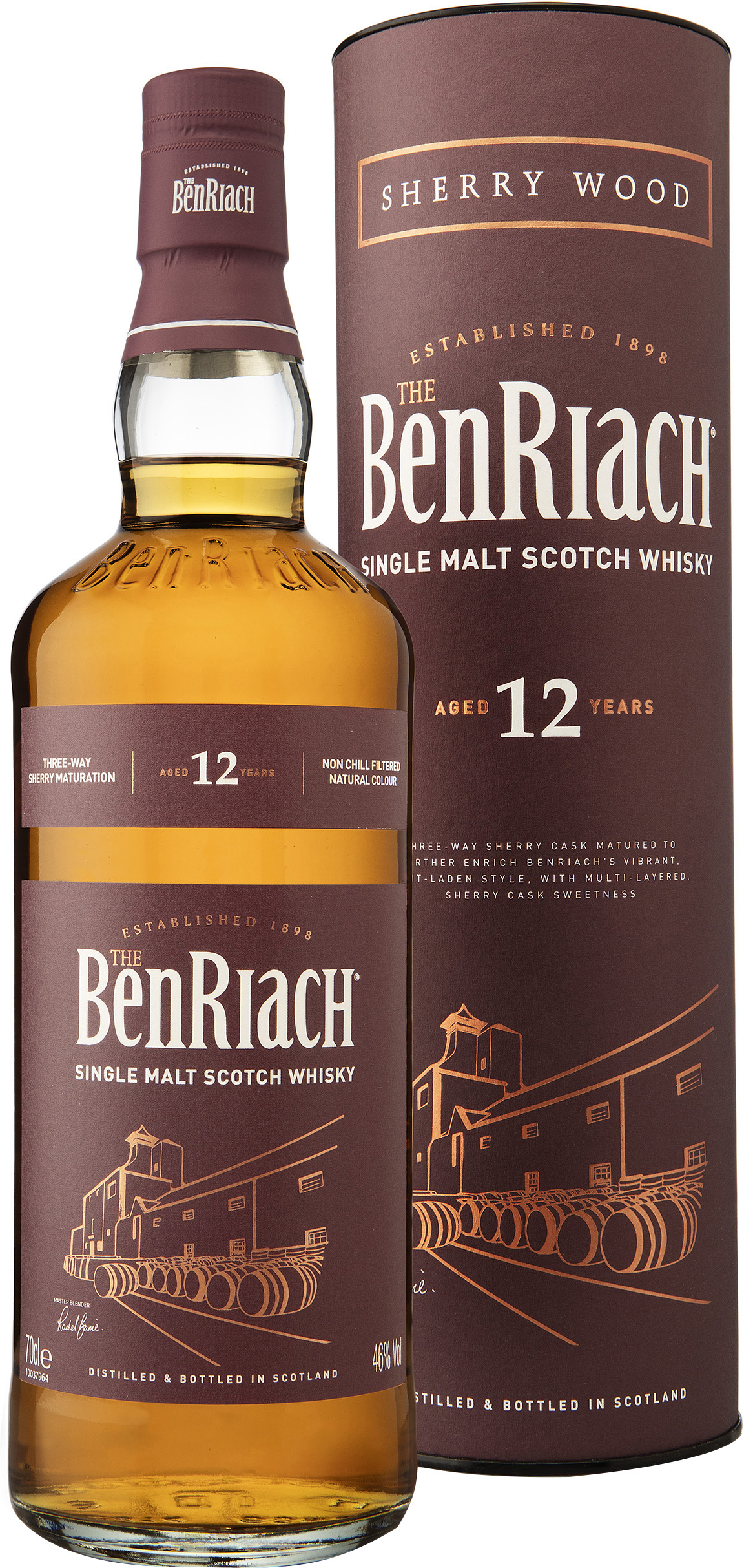 The BenRiach Sherry Wood Matured 12 Year Old Single Malt