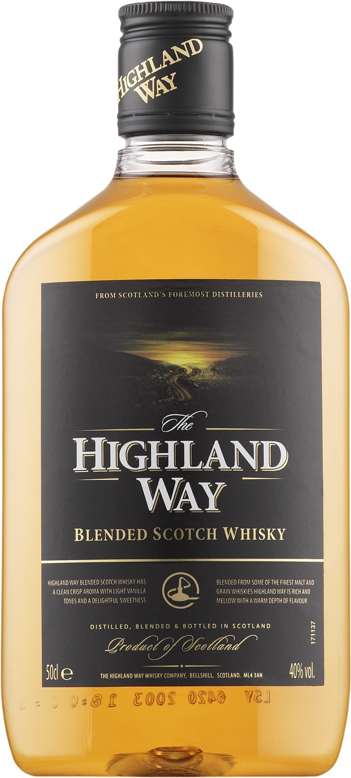 The Highland Way plastic bottle