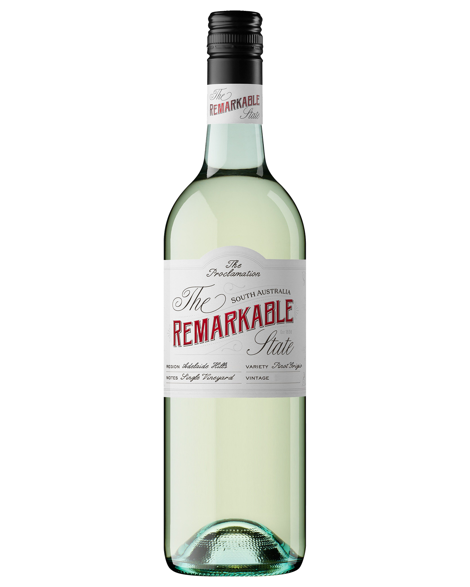 The Remarkable State Proclamation Single Vineyard Adelaide Hills Pinot Grigio 2018