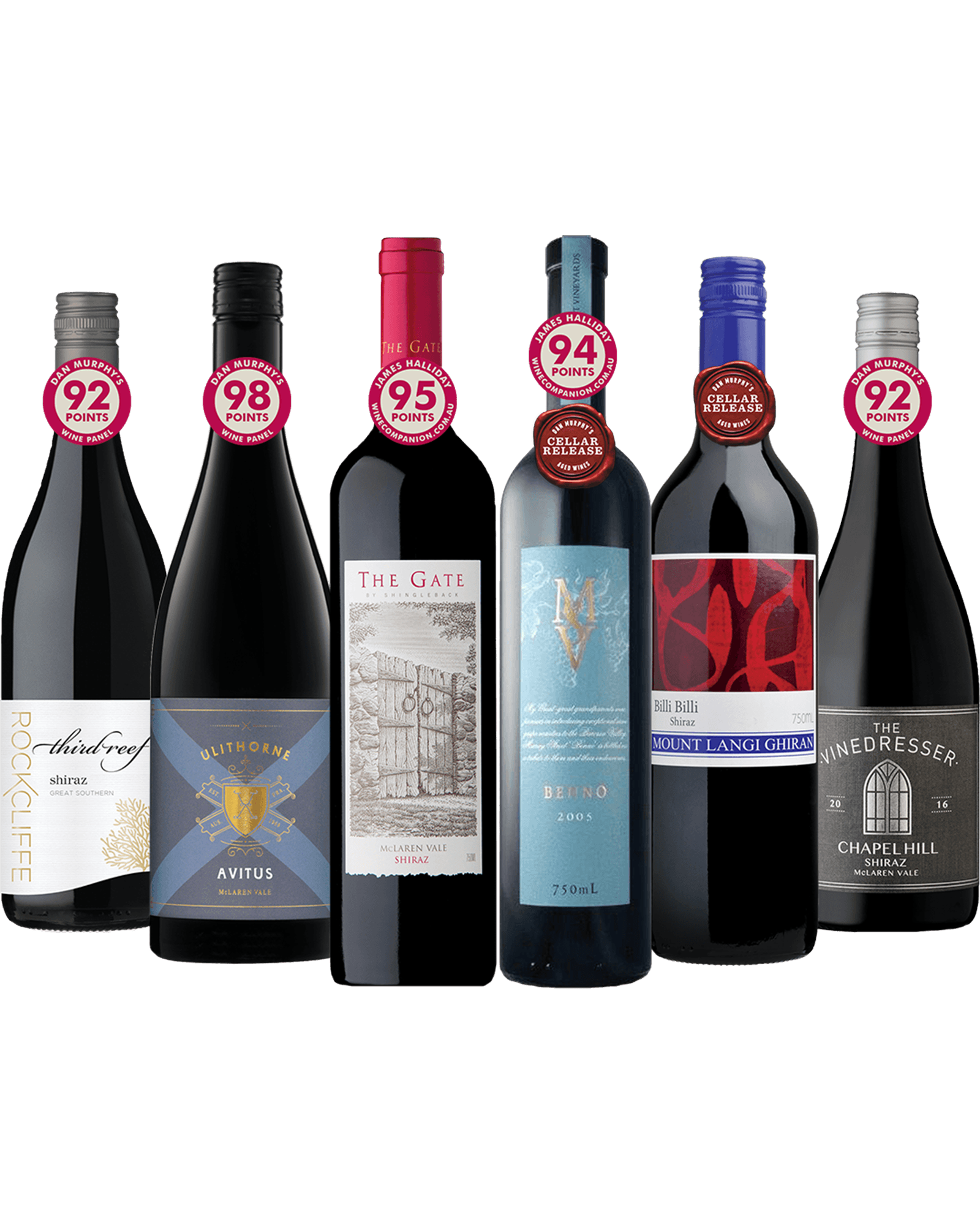 Unmissable 5 Red Star Rated Shiraz Pack